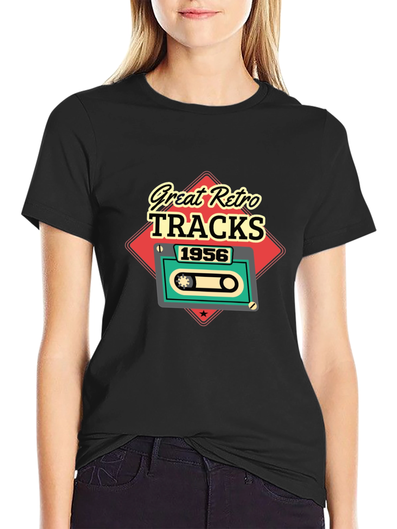 Great Retro Tracks 1956 Cassette Tee