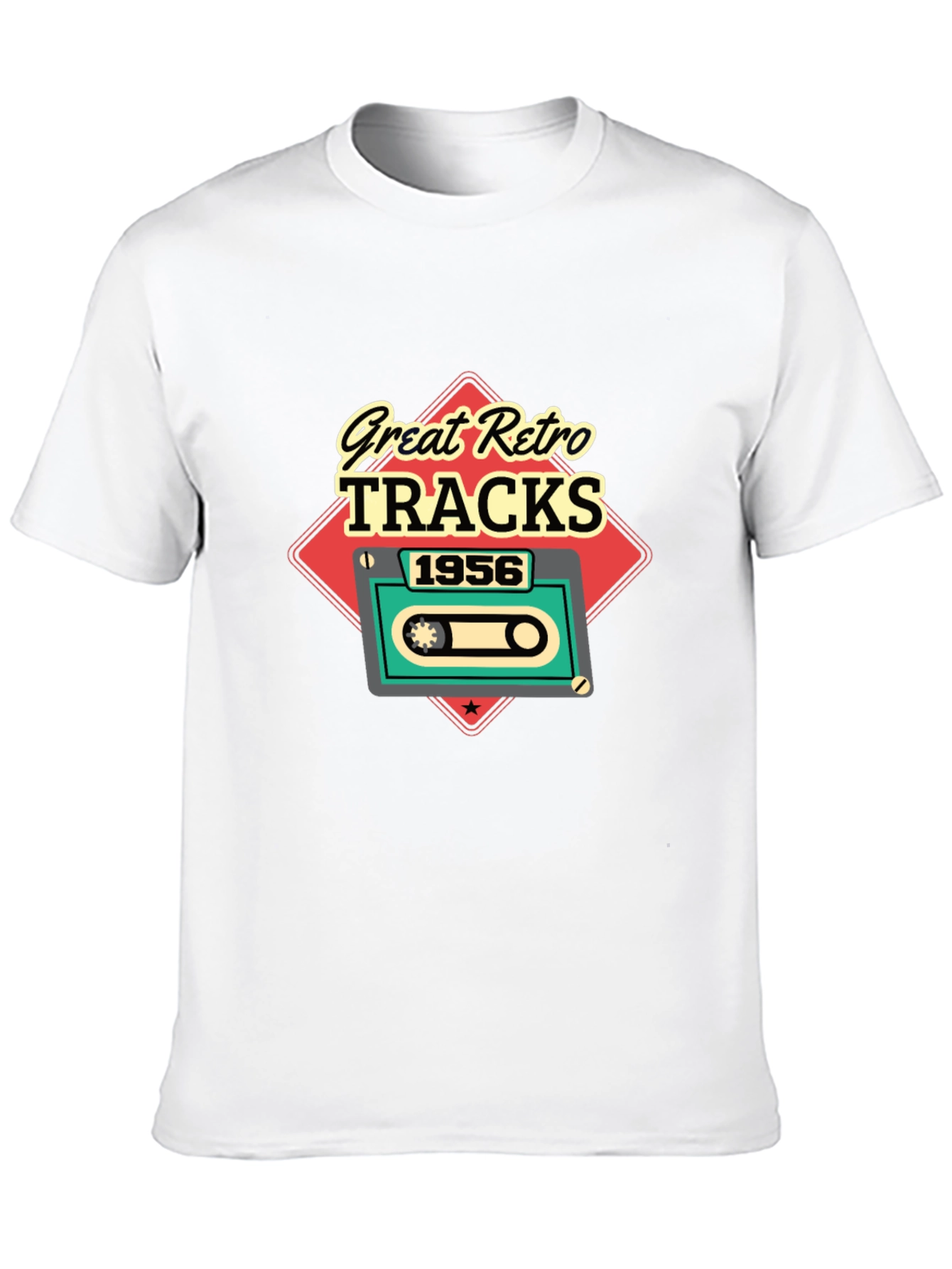 Great Retro Tracks 1956 Cassette Tee