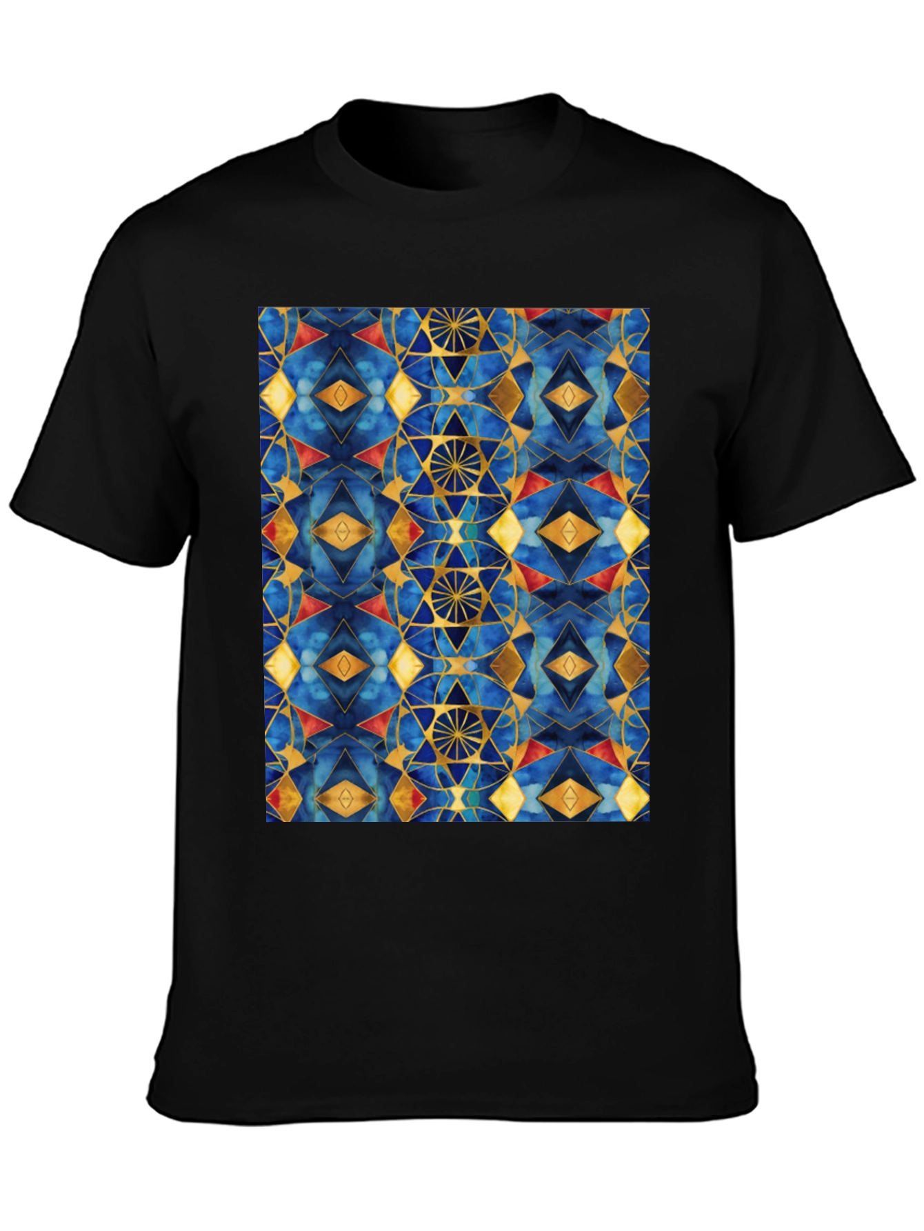 Geometric Patterned T-Shirt - Stylish Mens Tee