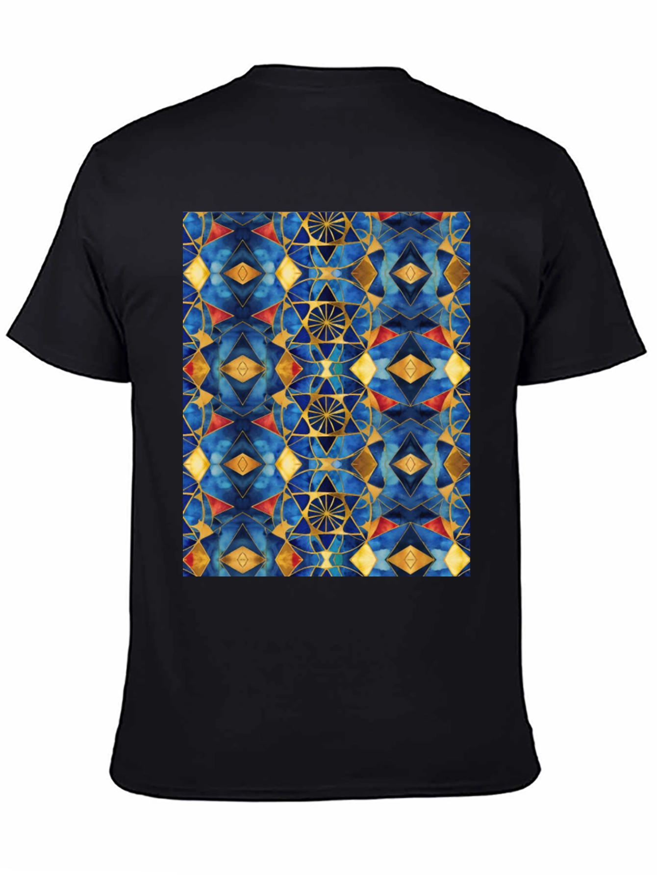 Geometric Patterned T-Shirt - Stylish Mens Tee