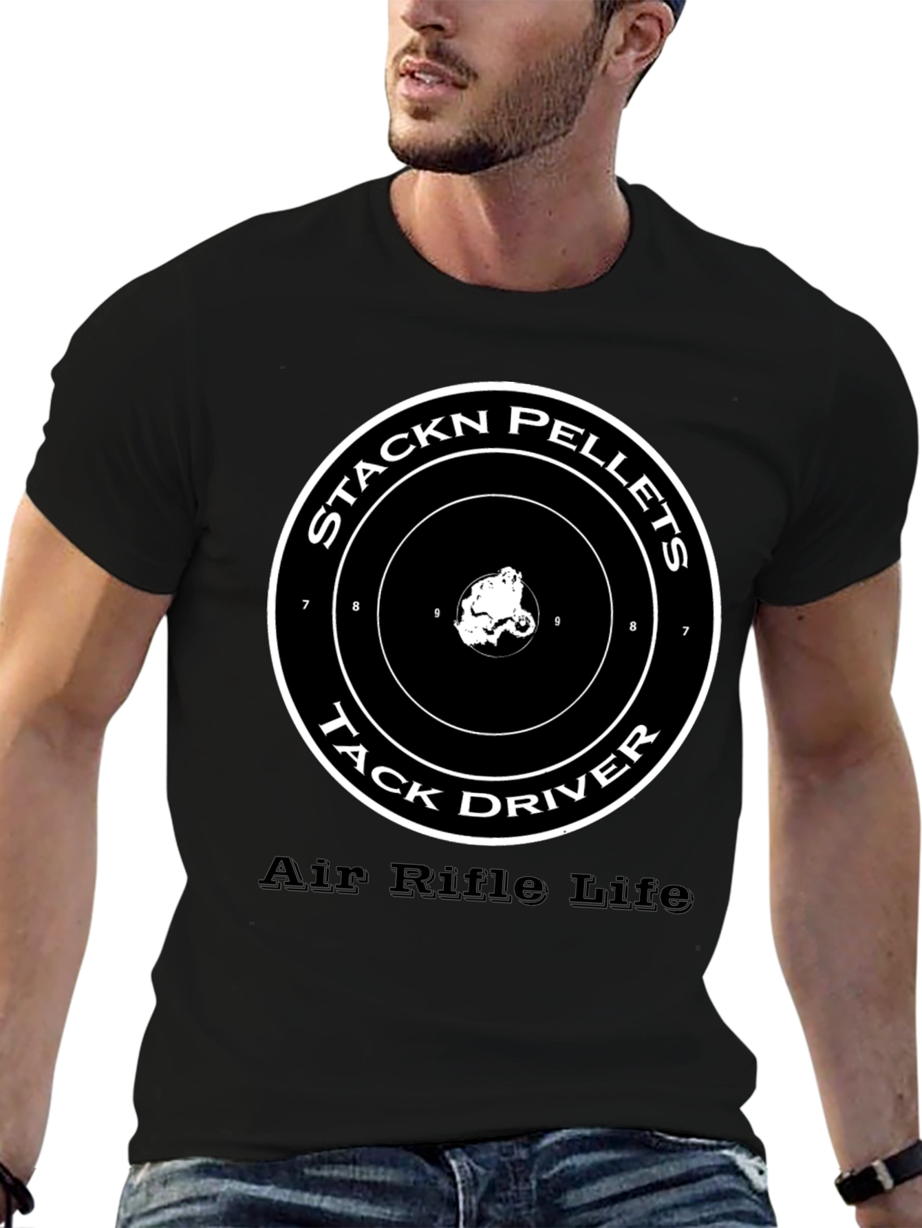 Stackn Pellets Tack Driver Air Rifle T-Shirt