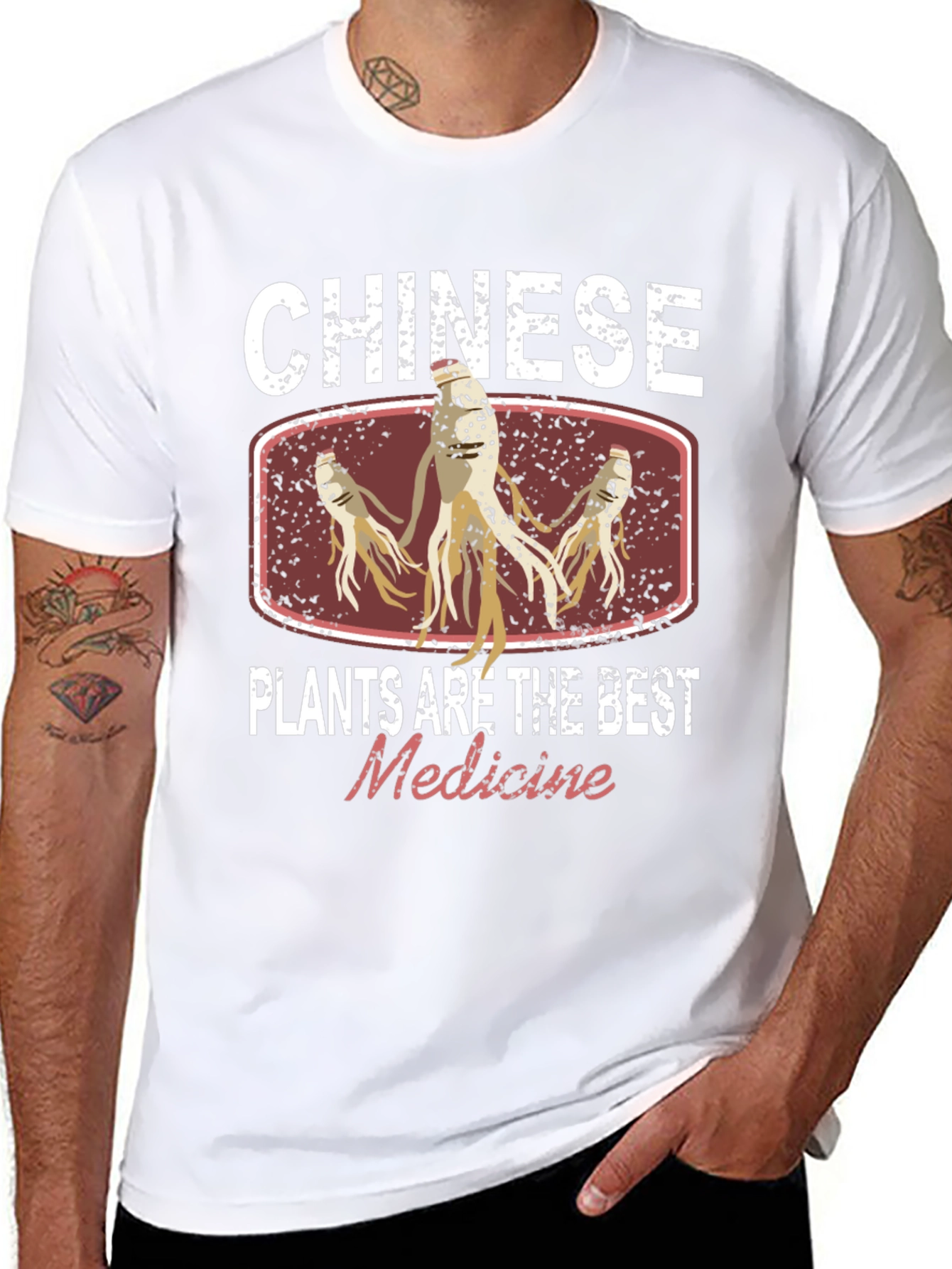 Chinese Plants Medicine Graphic Tee