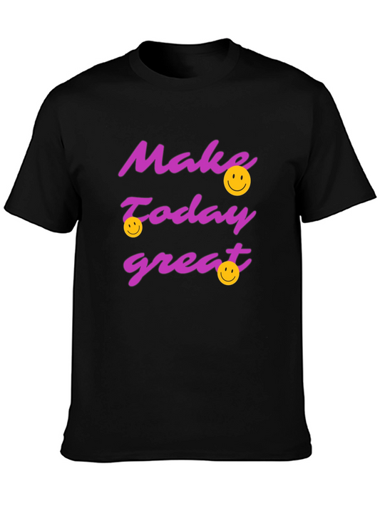 Make Today Great Graphic T-Shirt - Black