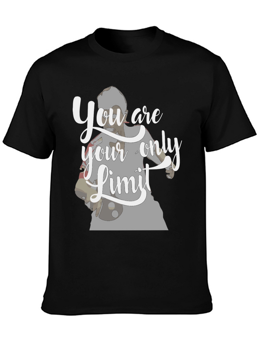 Motivational Your Only Limit Black T-Shirt