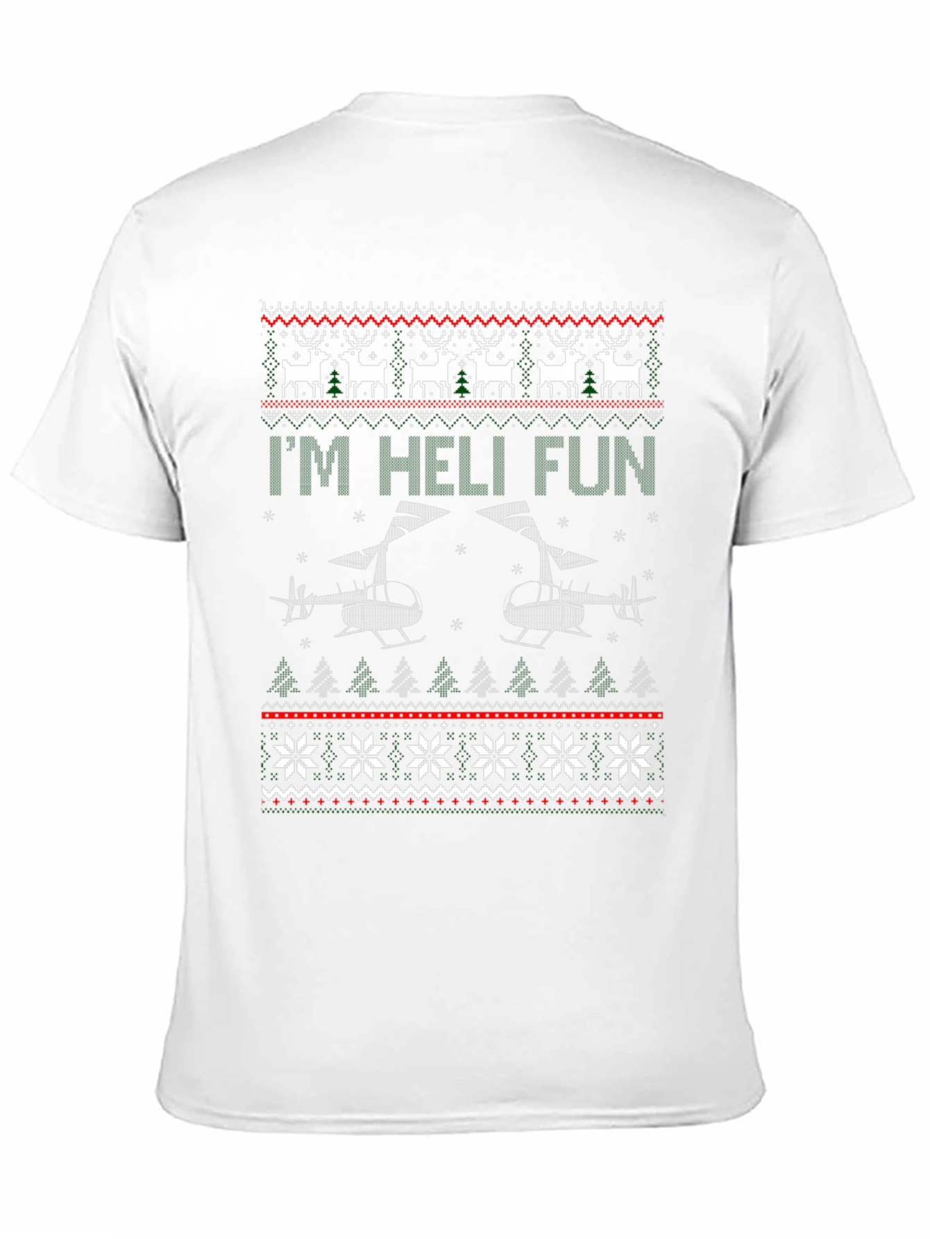Im Heli Fun Ugly Christmas Sweater T-Shirt
