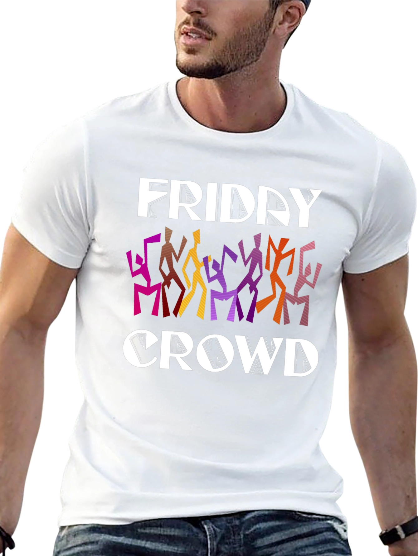 Friday Crowd Graphic T-Shirt