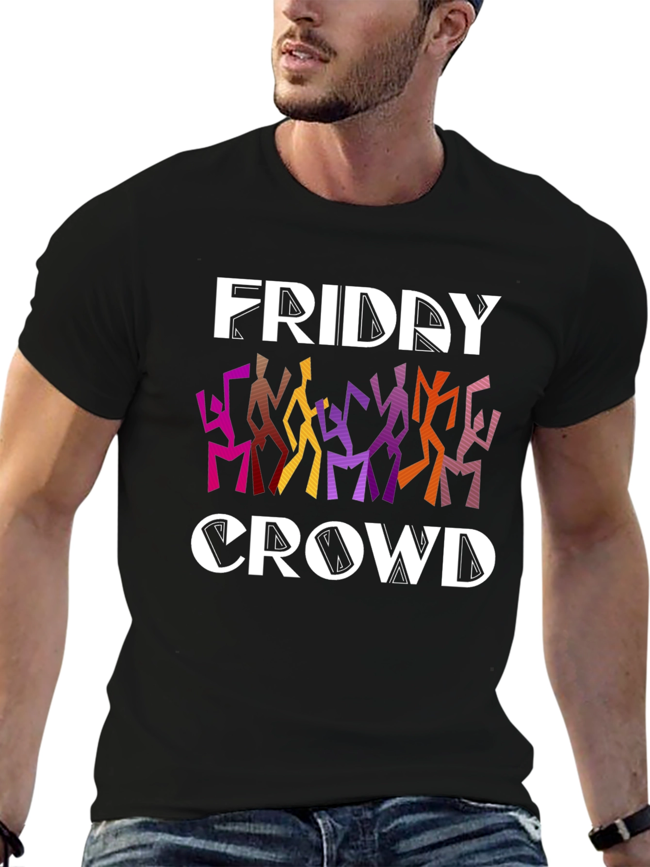 Friday Crowd Graphic T-Shirt