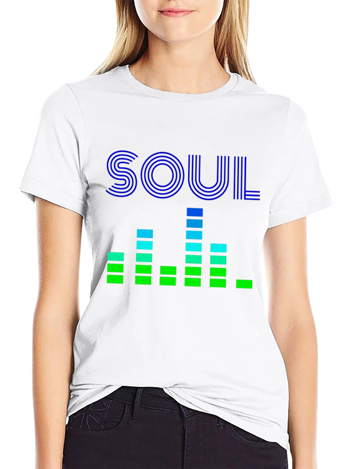 Soul Music Equalizer Graphic Tee - Black Cotton T-Shirt