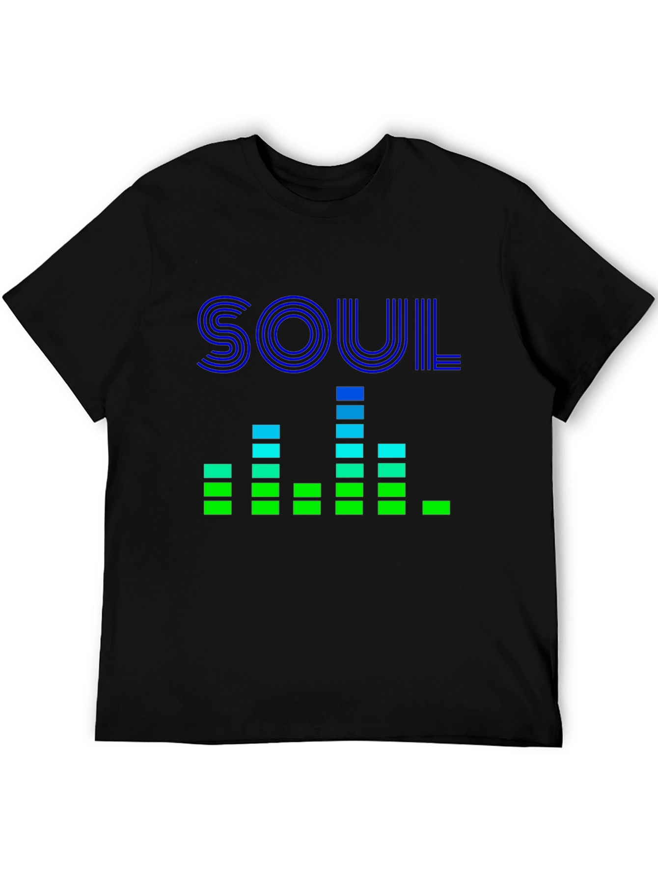 Soul Music Equalizer Graphic Tee - Black Cotton T-Shirt