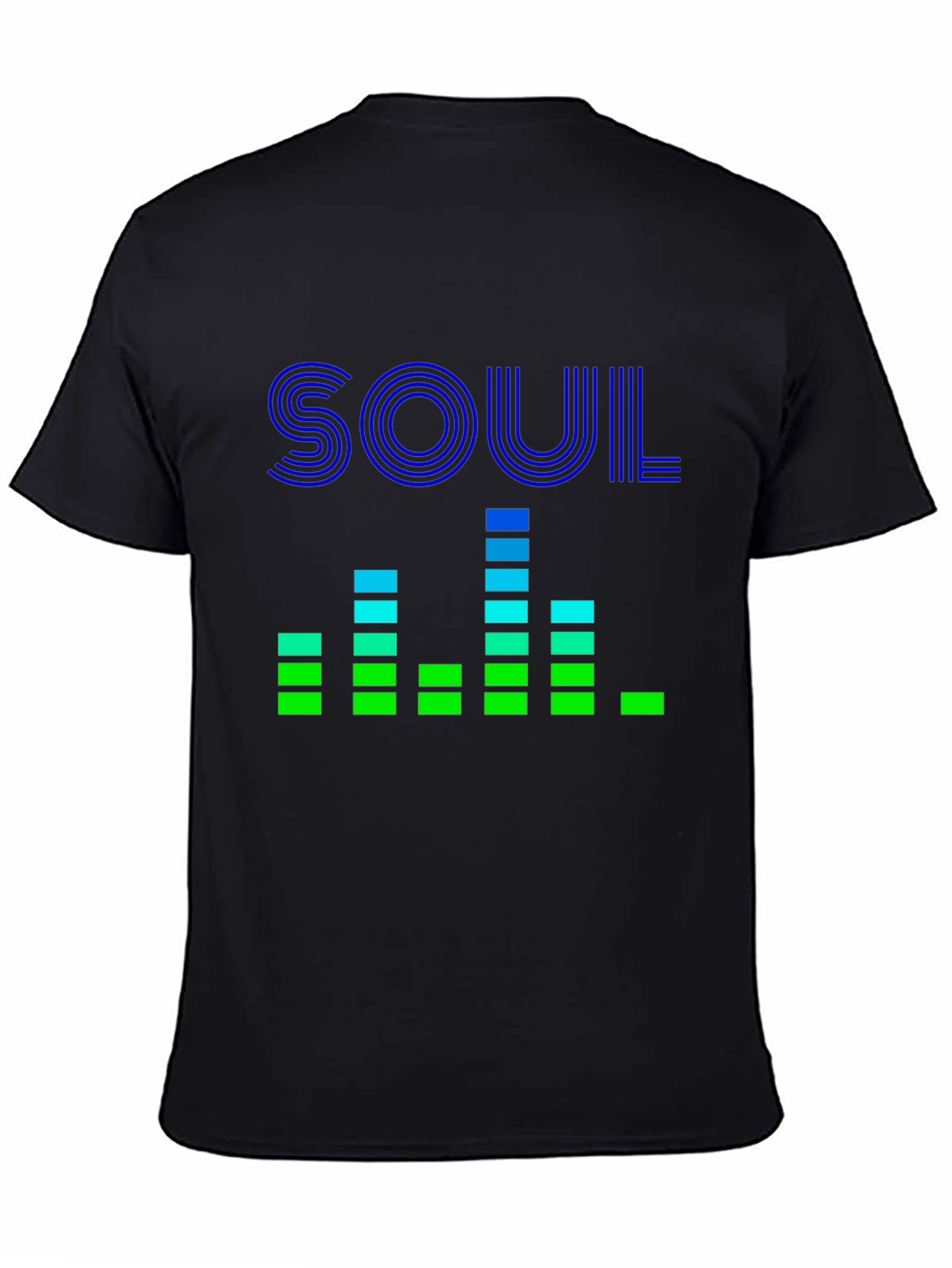 Soul Music Equalizer Graphic Tee - Black Cotton T-Shirt