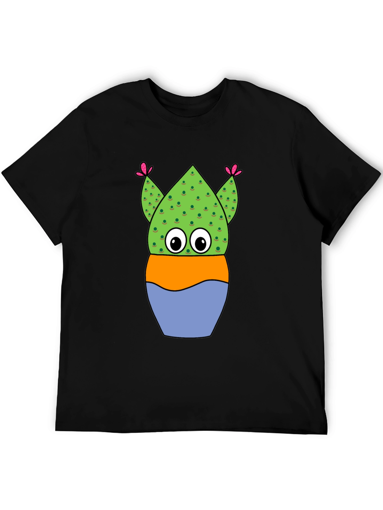 Cartoon Cactus Tee - Whimsical Plant Lover Shirt