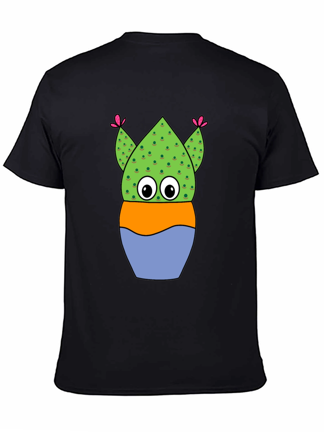 Cartoon Cactus Tee - Whimsical Plant Lover Shirt