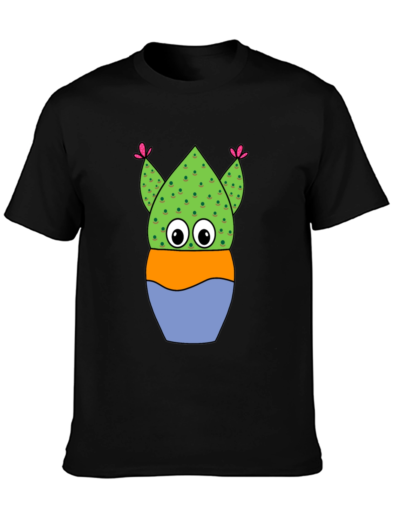 Cartoon Cactus Tee - Whimsical Plant Lover Shirt