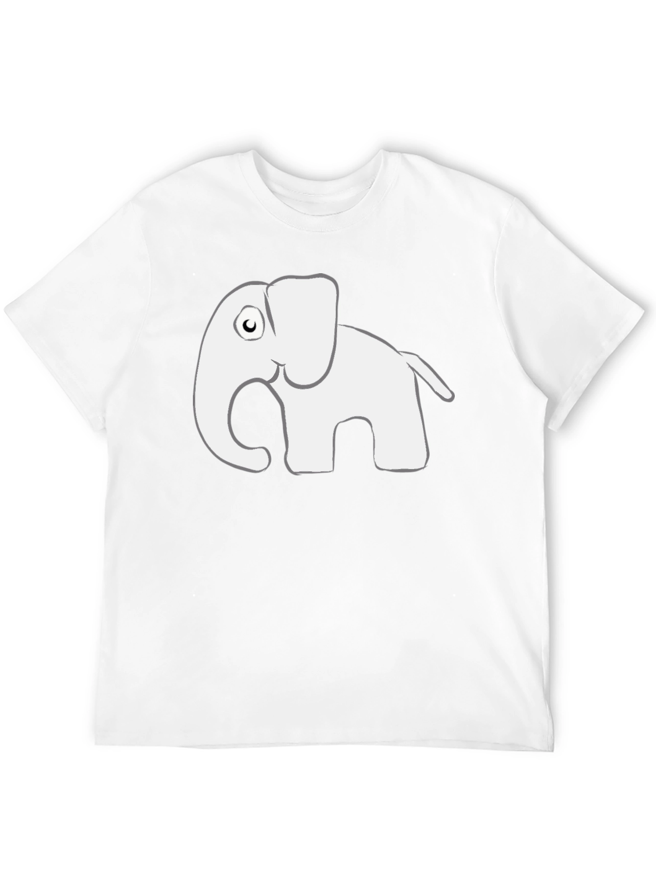Elephant Graphic Black T-Shirt - Mens