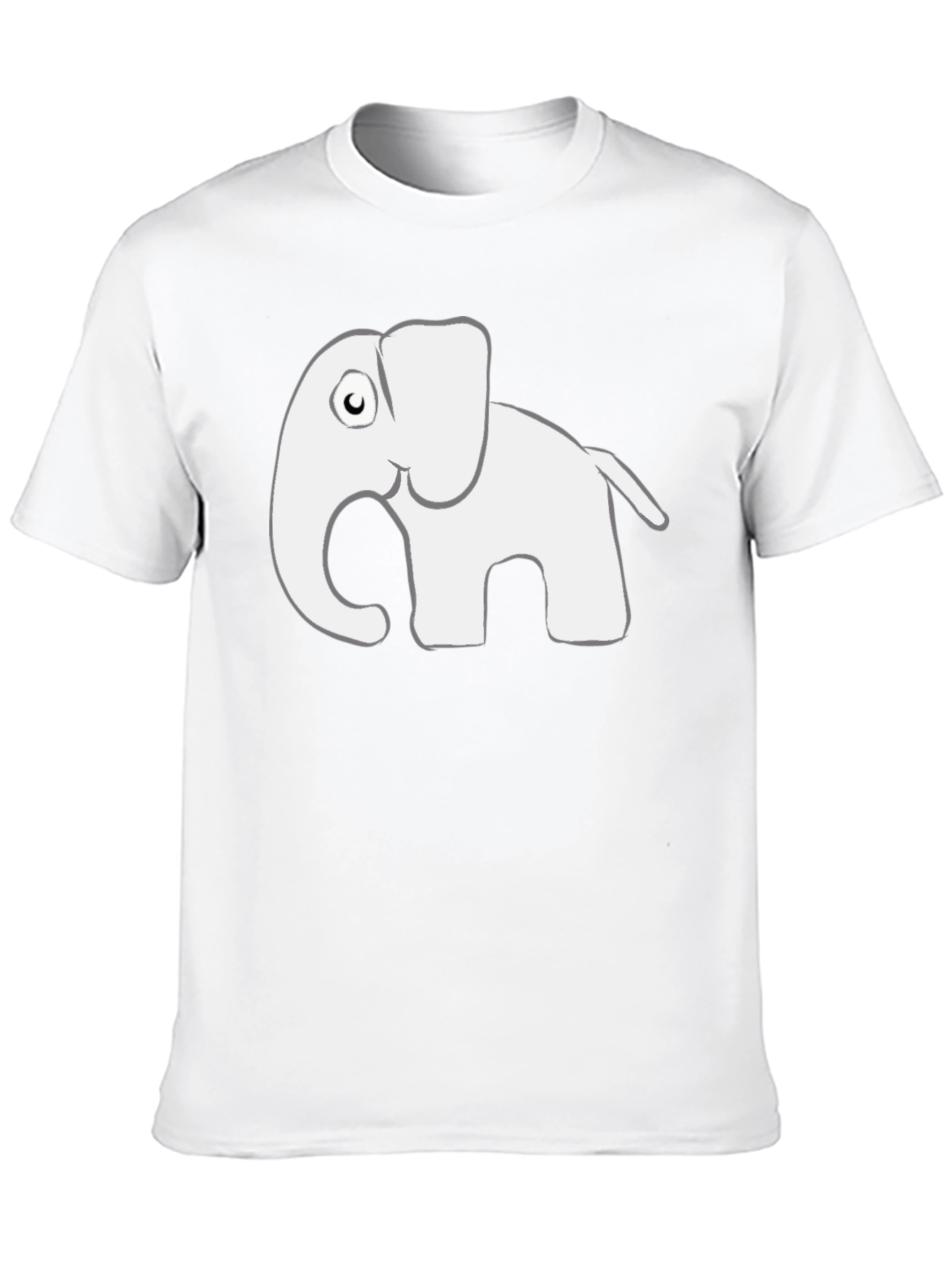 Elephant Graphic Black T-Shirt - Mens