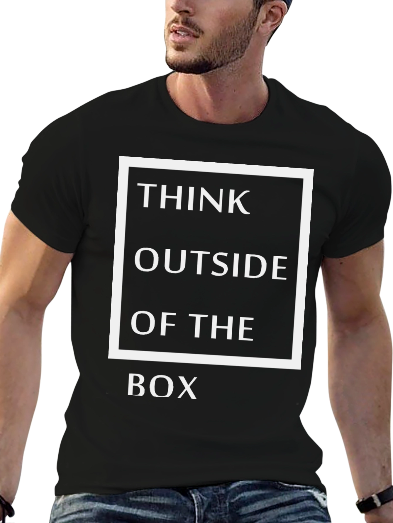 Think Outside the Box Graphic T-Shirt