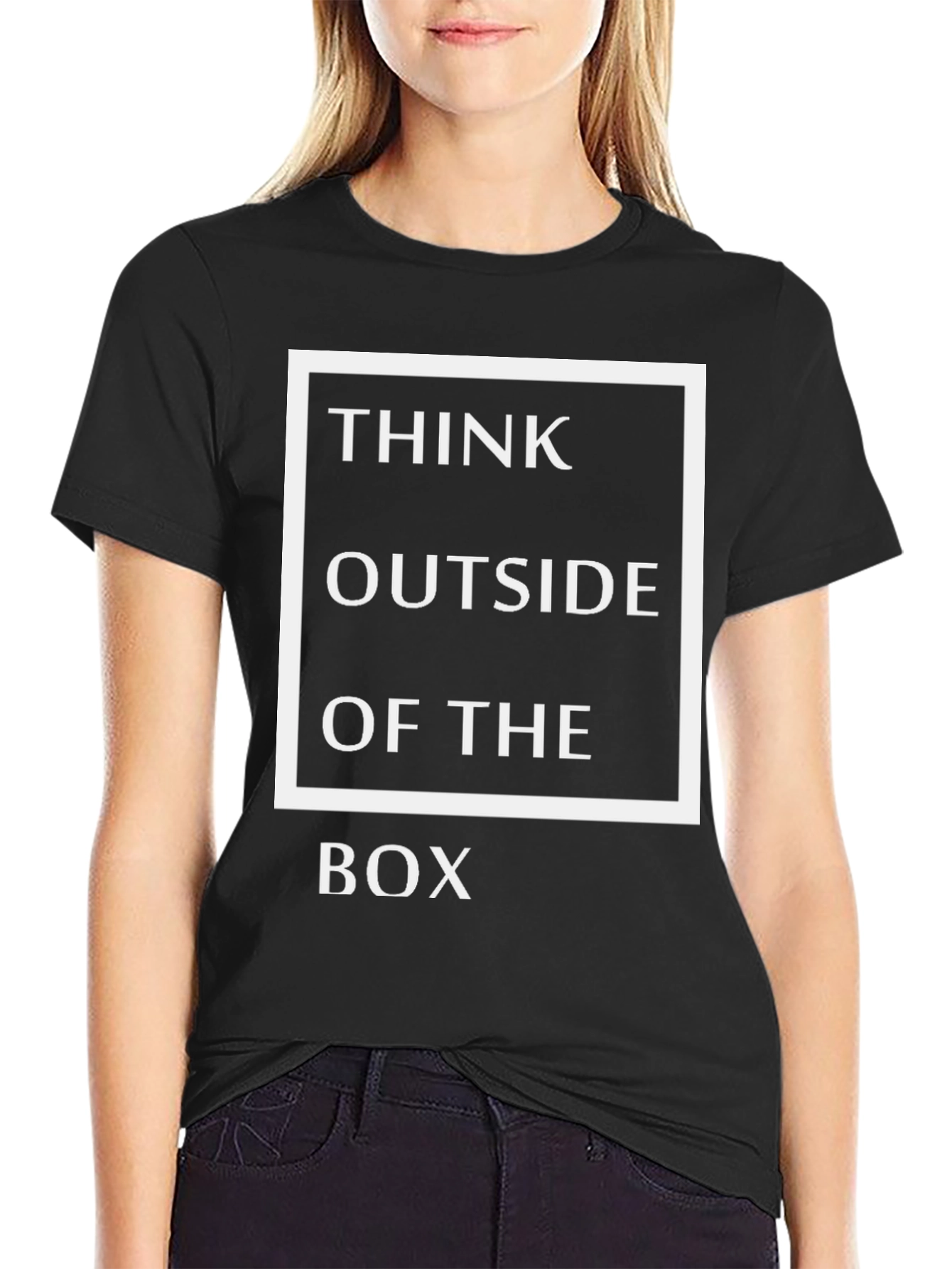 Think Outside the Box Graphic T-Shirt