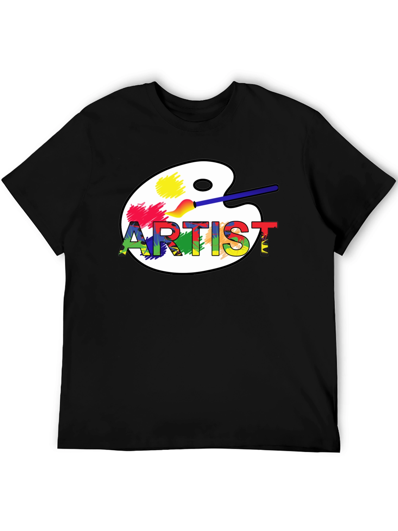 Artist Palette Graphic T-Shirt - Creative Design