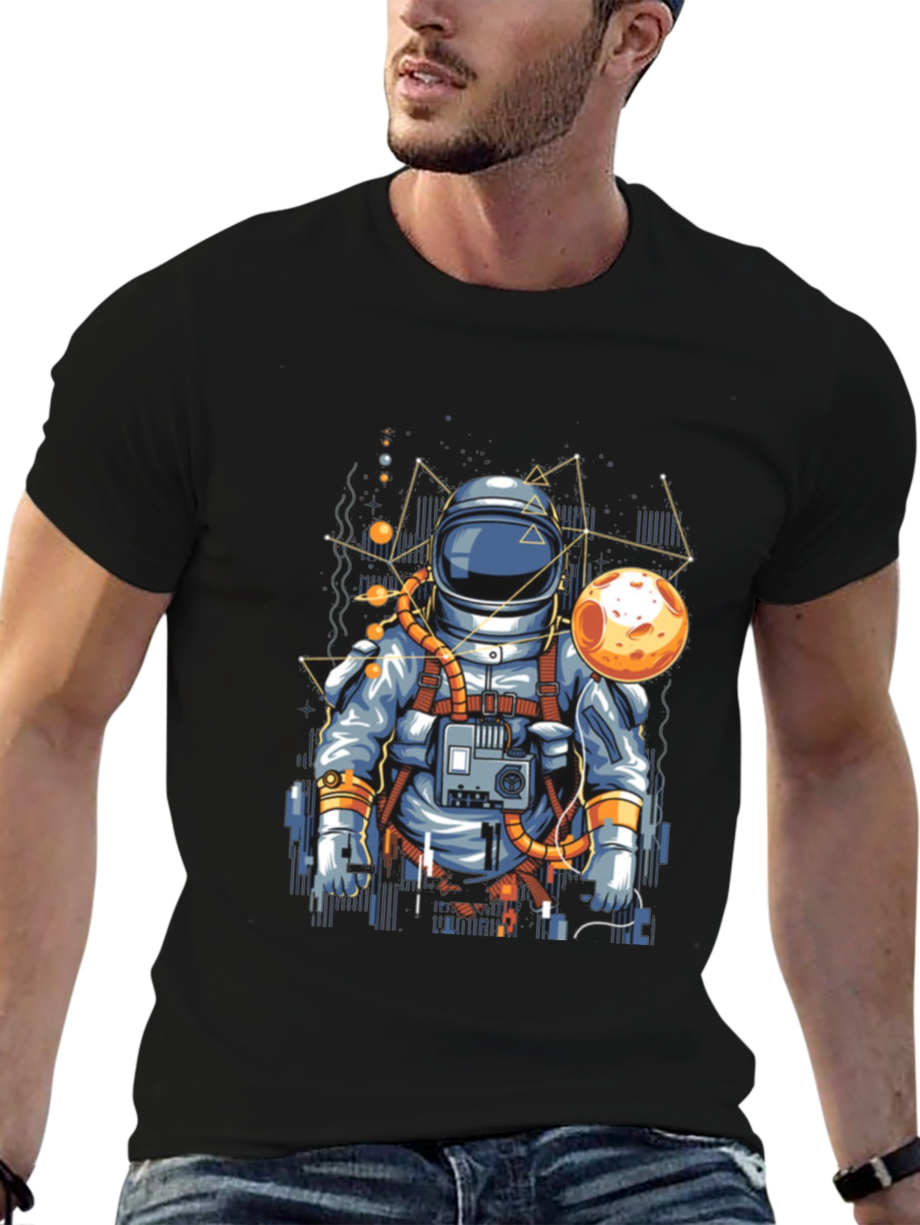 Astronaut Graphic T-Shirt - Space Adventure Tee