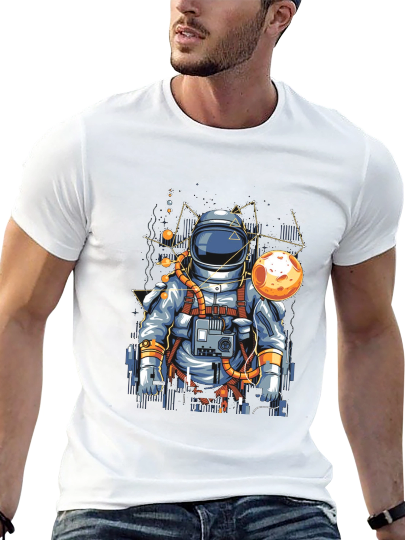 Astronaut Graphic T-Shirt - Space Adventure Tee