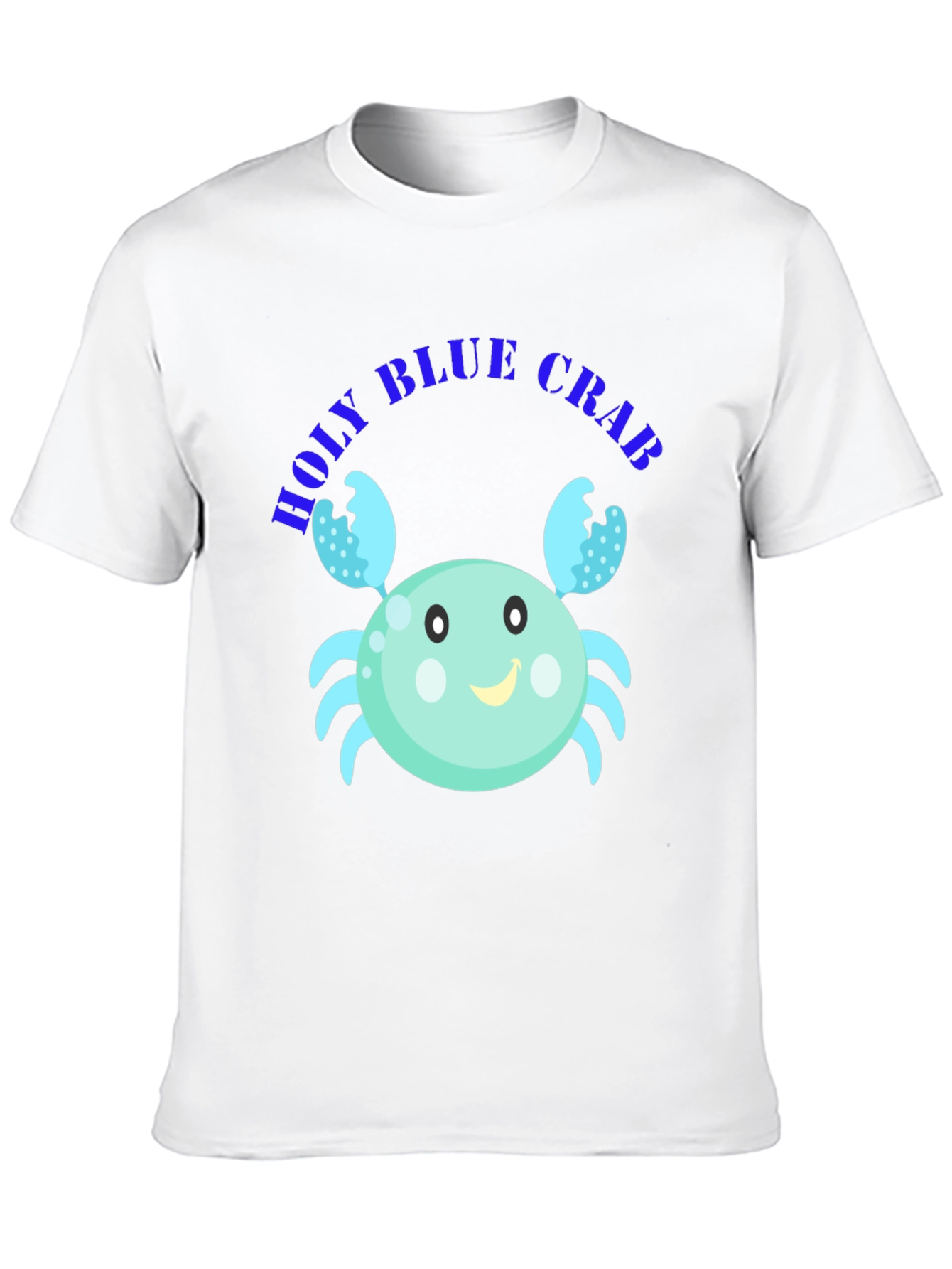 Holy Blue Crab Graphic Tee - Unisex Black T-Shirt