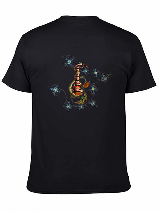 Celestial Dreamscape Black T-Shirt