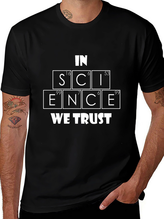Science Geek Tee: In Science We Trust Periodic Table Shirt