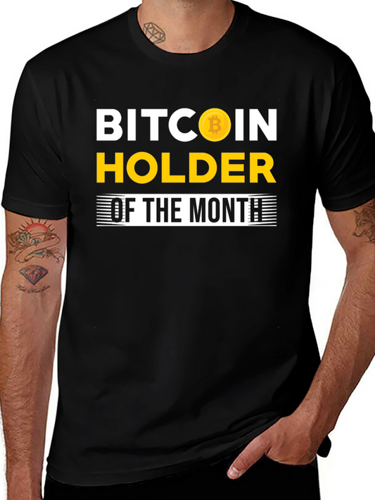 Bitcoin Holder of the Month Black T-Shirt