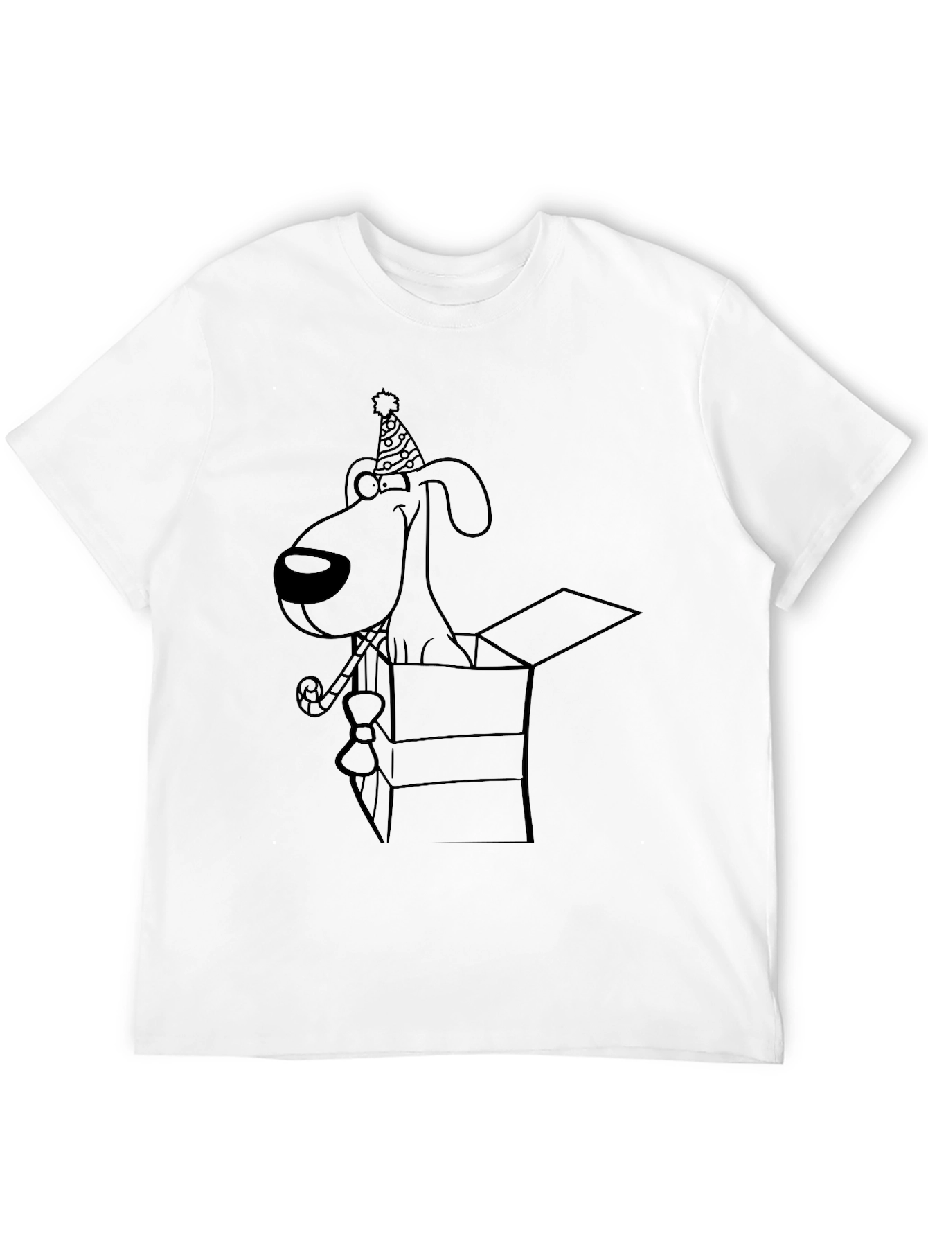 Dog in Box Graphic Tee - Black