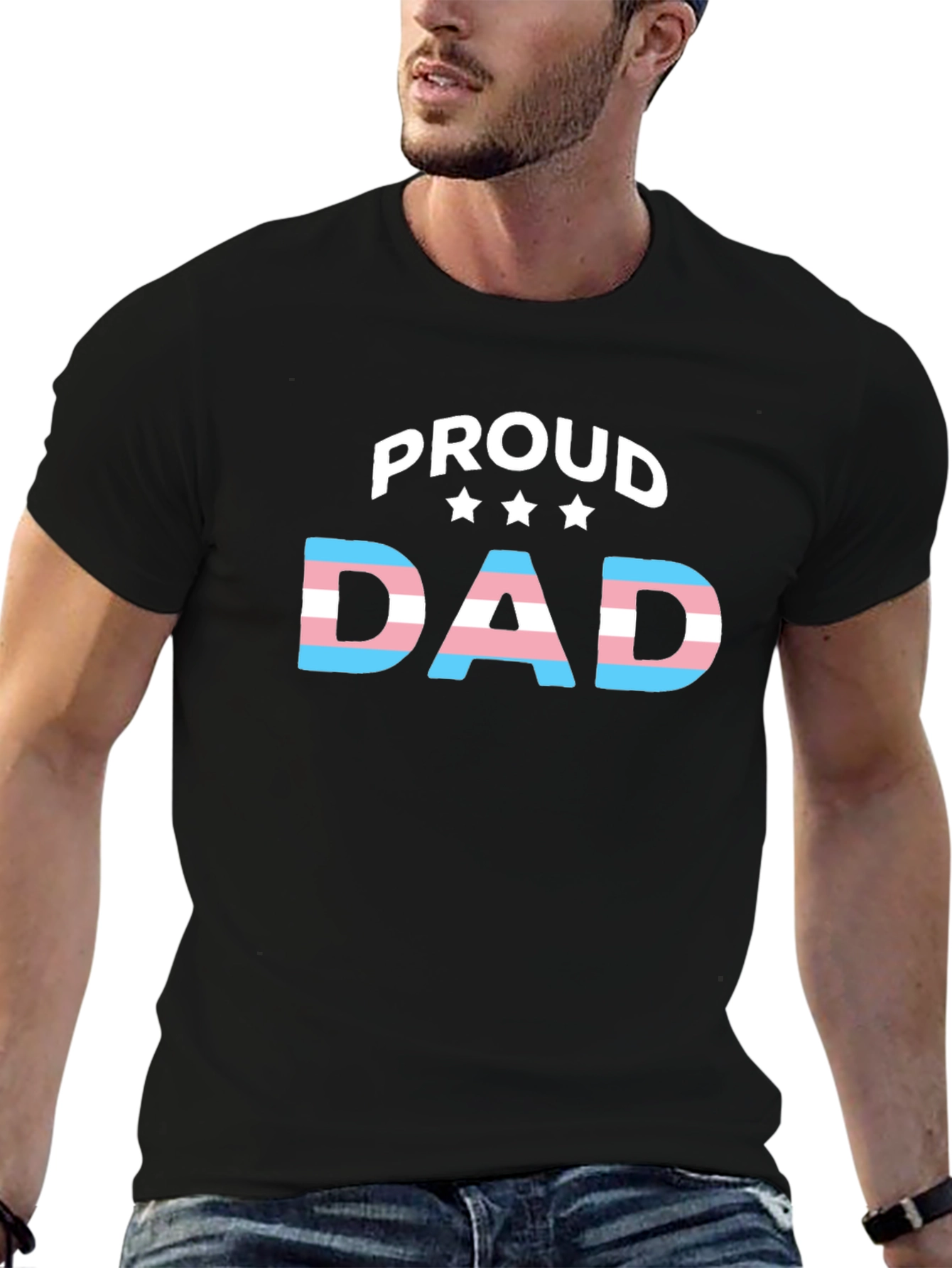 Proud Dad T-Shirt Transgender Pride