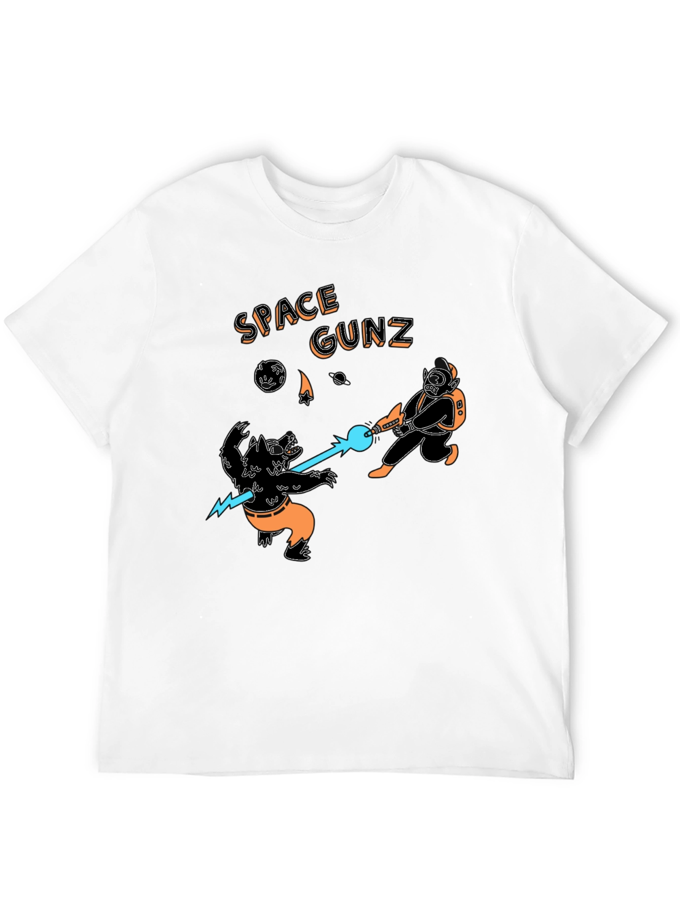Space Gunz Graphic Tee - Sci-Fi Design