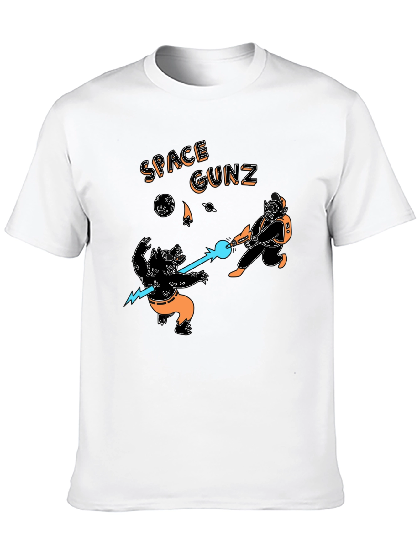 Space Gunz Graphic Tee - Sci-Fi Design