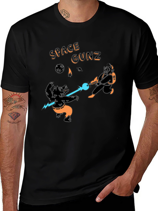 Space Gunz Graphic Tee - Sci-Fi Design