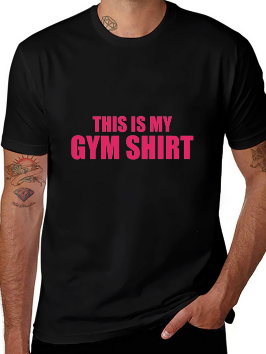 This is My Gym Shirt - Mens Black Graphic Tee