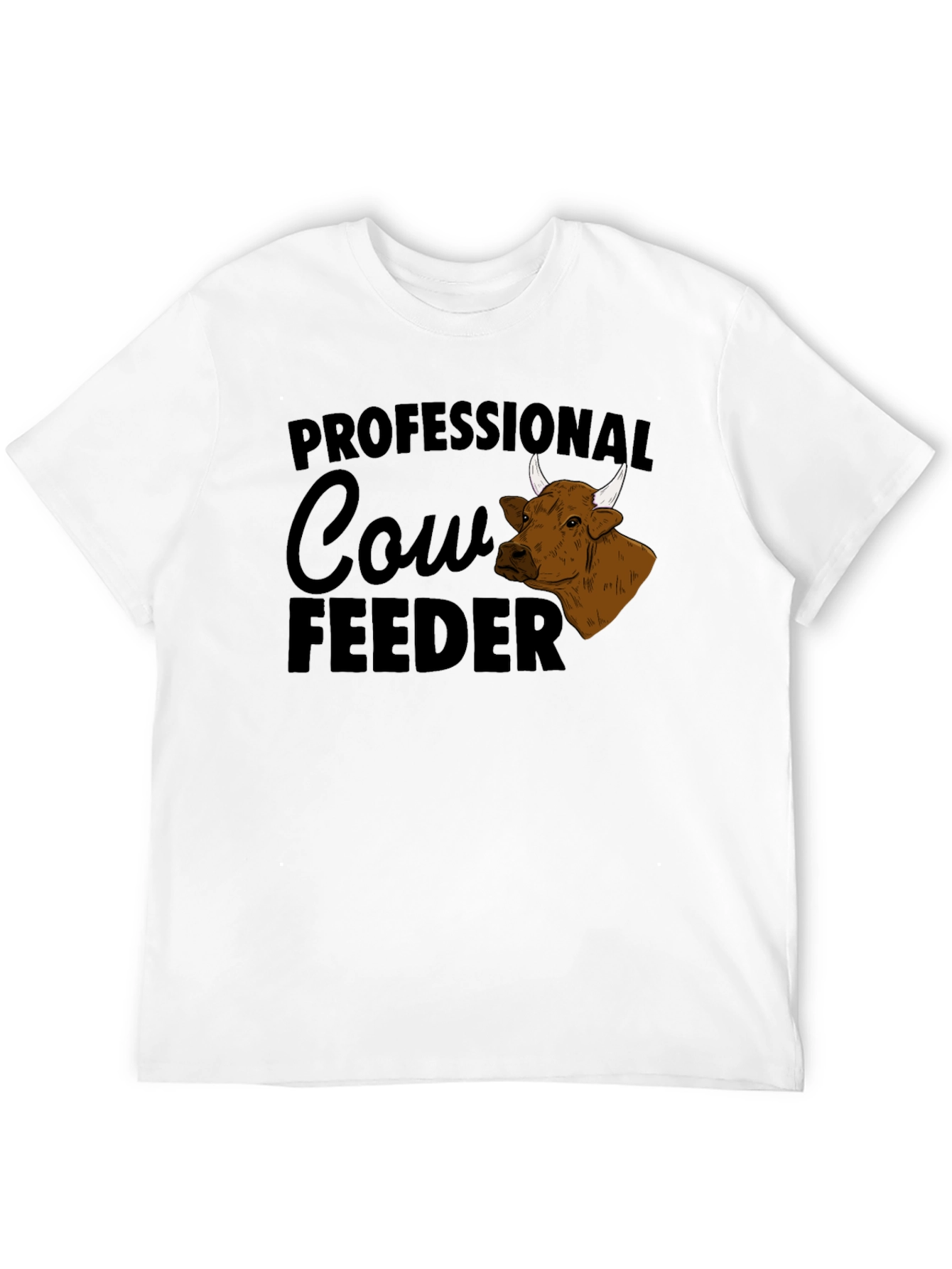 Professional Cow Feeder Graphic T-Shirt