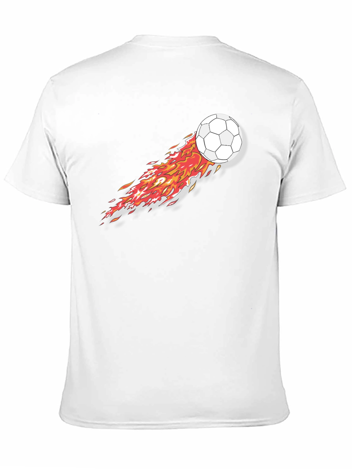 Flaming Soccer Ball Graphic Tee