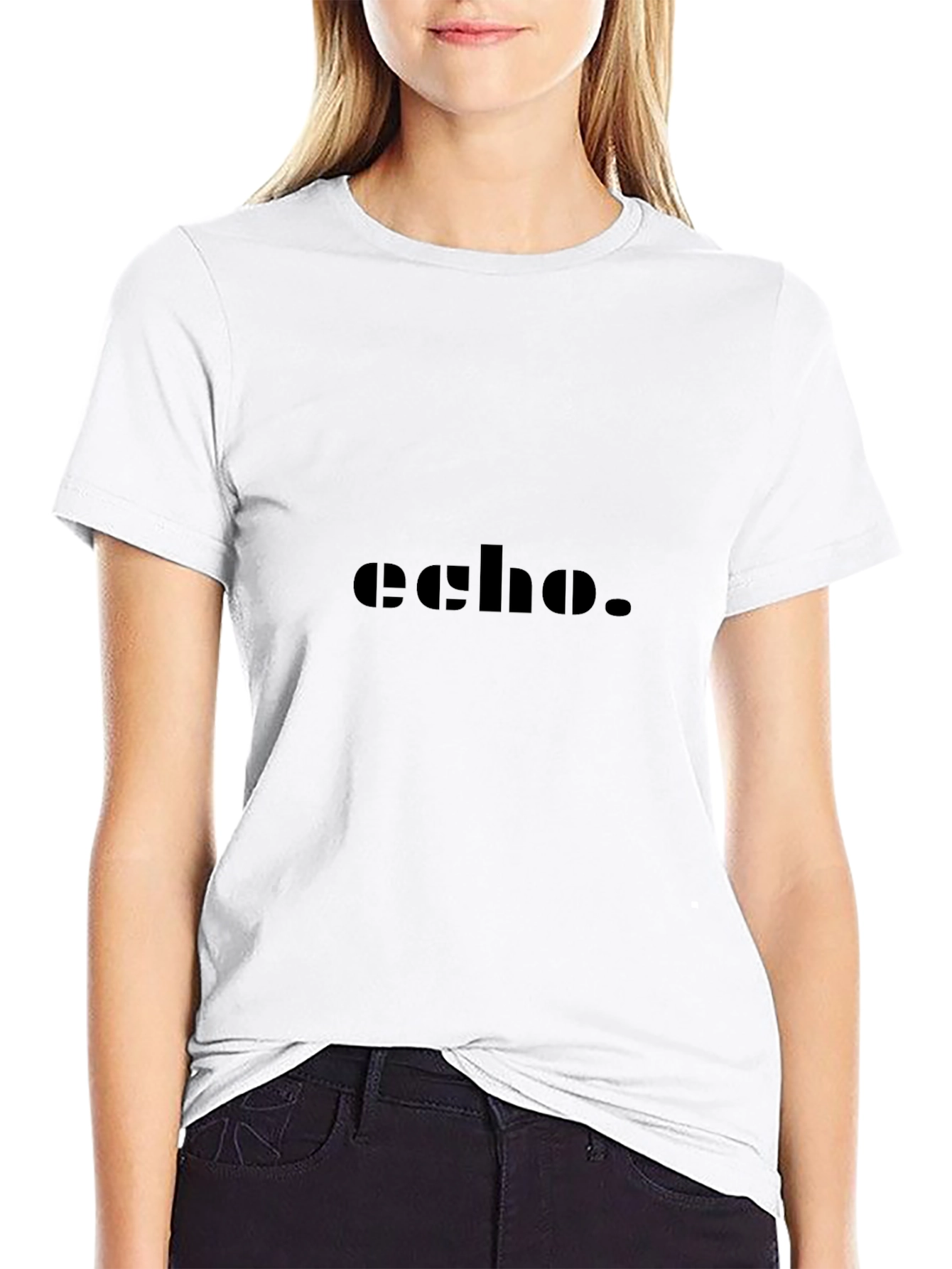 Echo Graphic Black T-Shirt
