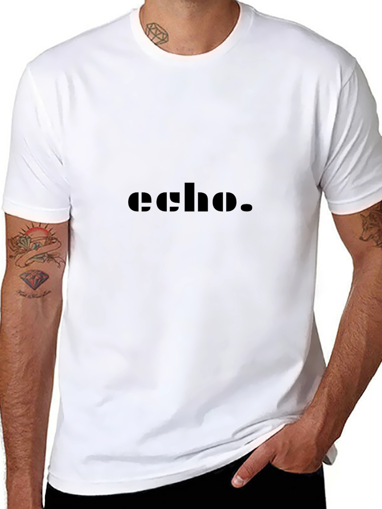 Echo Graphic Black T-Shirt