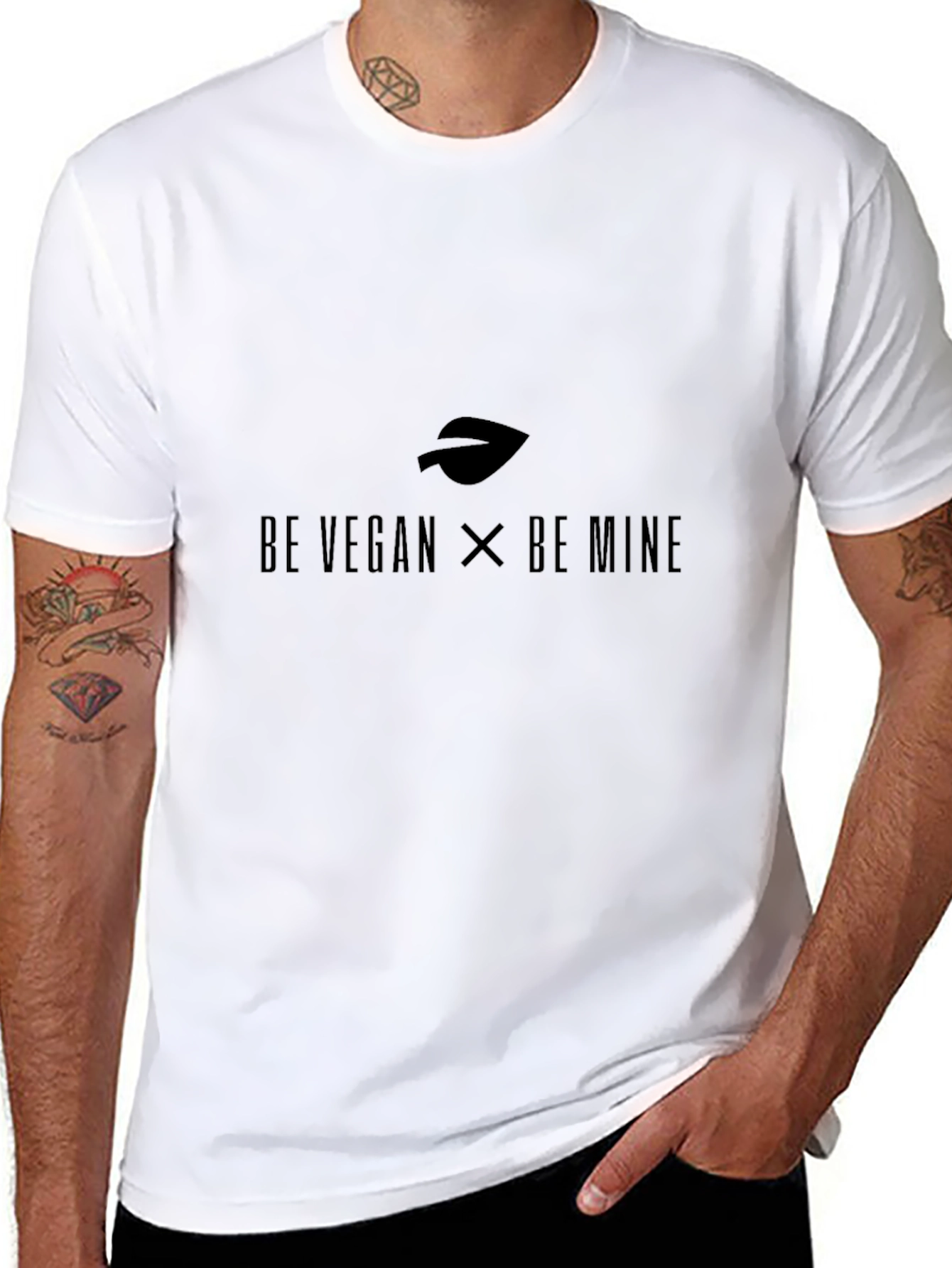 Vegan Graphic Tee - Be Vegan x Be Mine