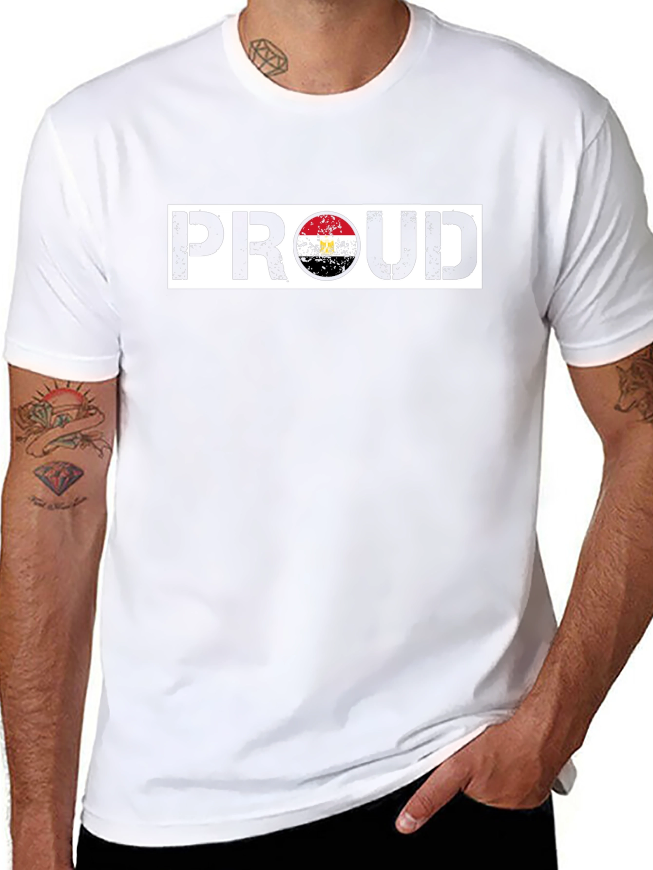 Proud Egypt Flag Graphic T-Shirt