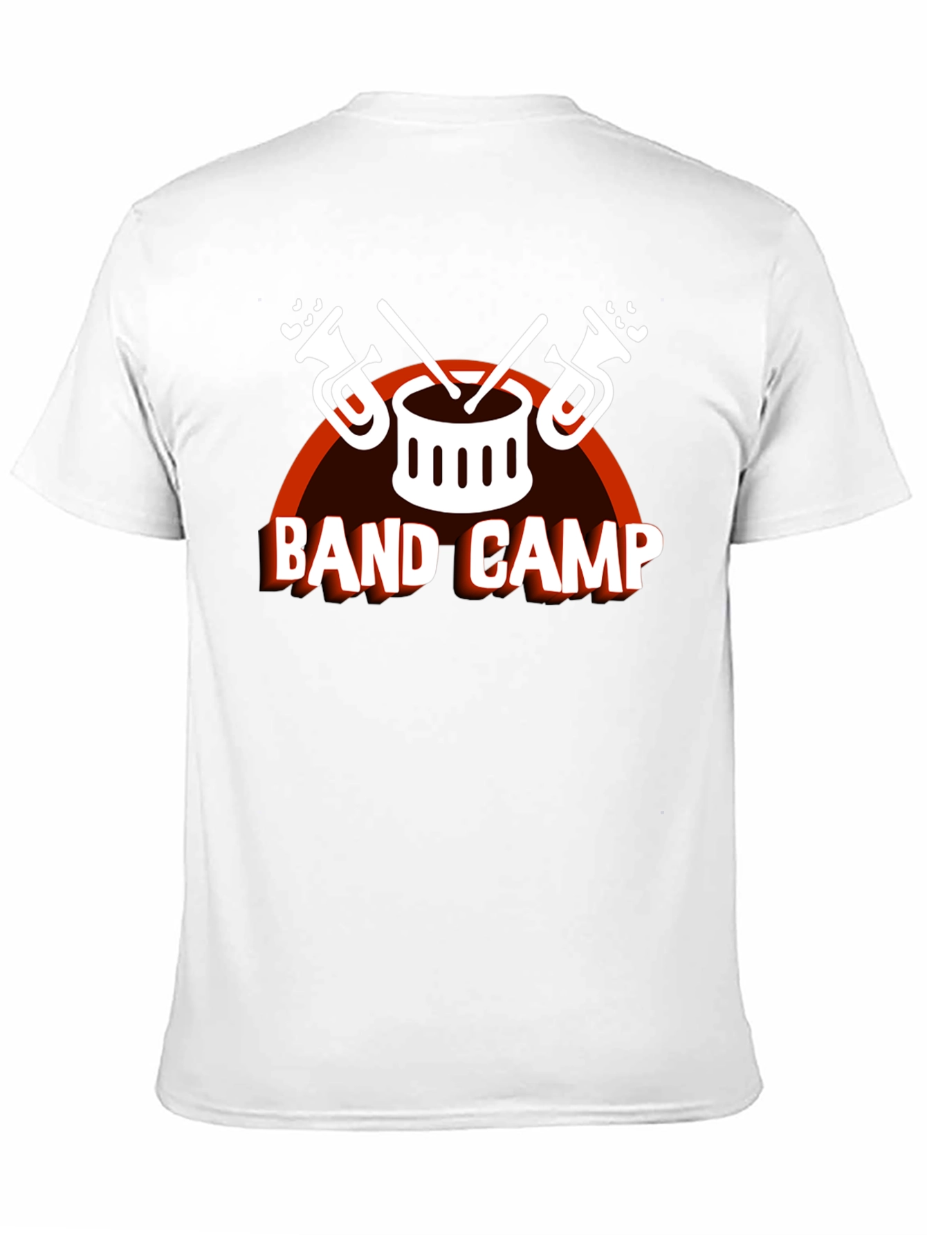 Band Camp Music T-Shirt - Drum & Trumpet Design