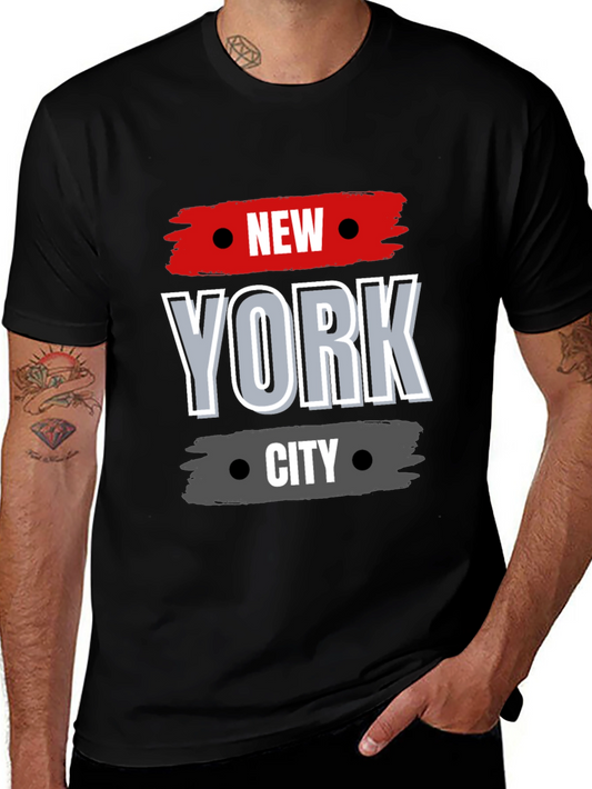 New York City Graphic Tee - Stylish Black T-Shirt