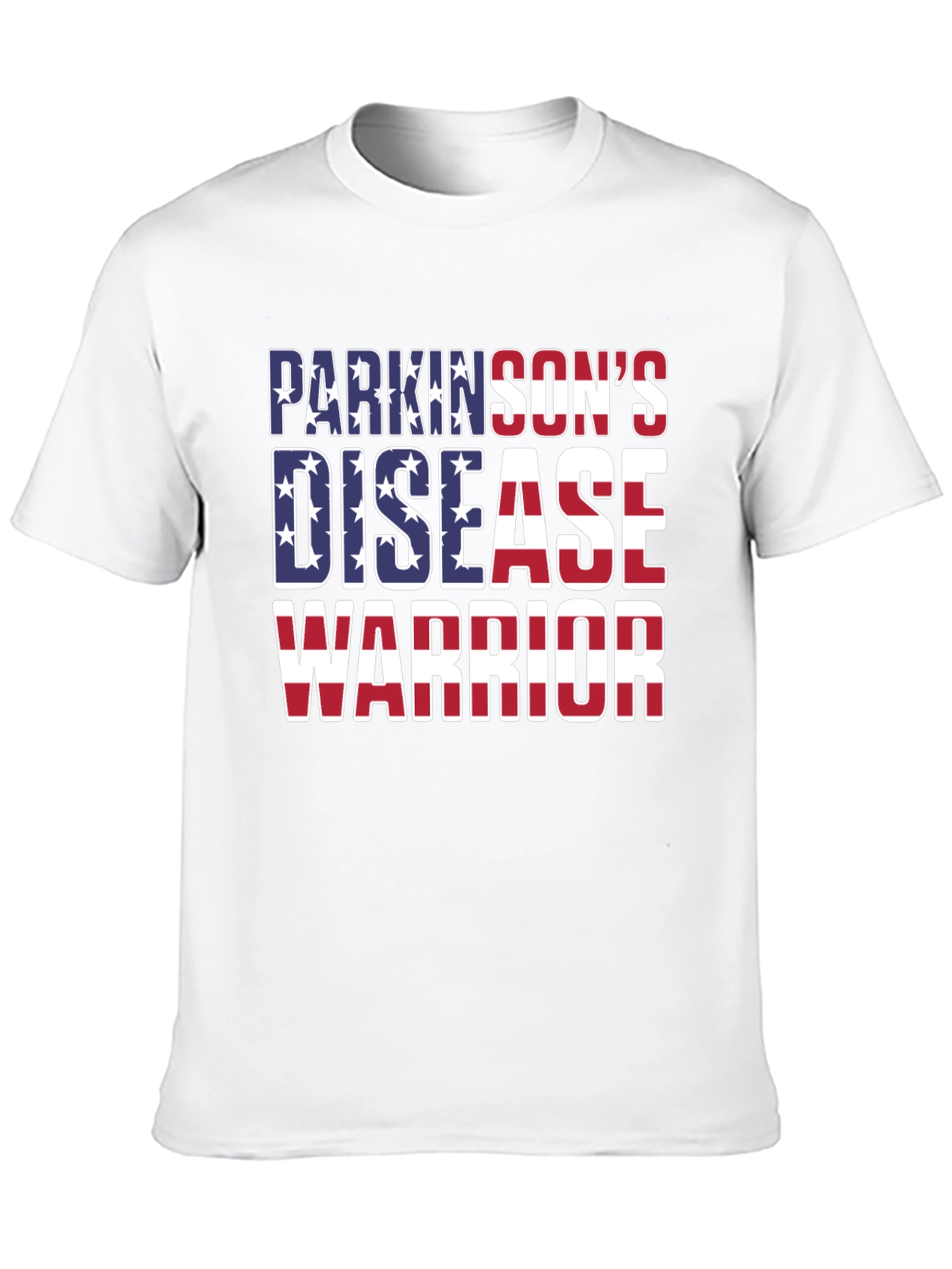 Parkinsons Disease Warrior Patriotic T-Shirt