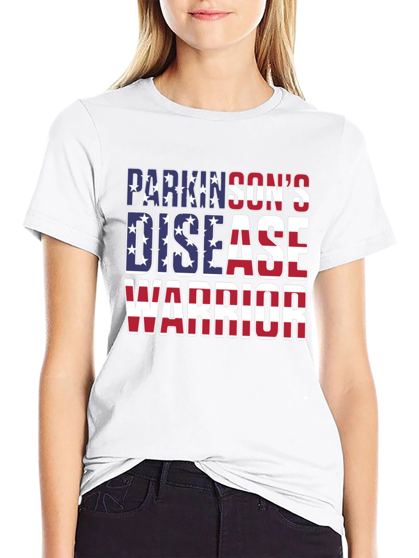 Parkinsons Disease Warrior Patriotic T-Shirt