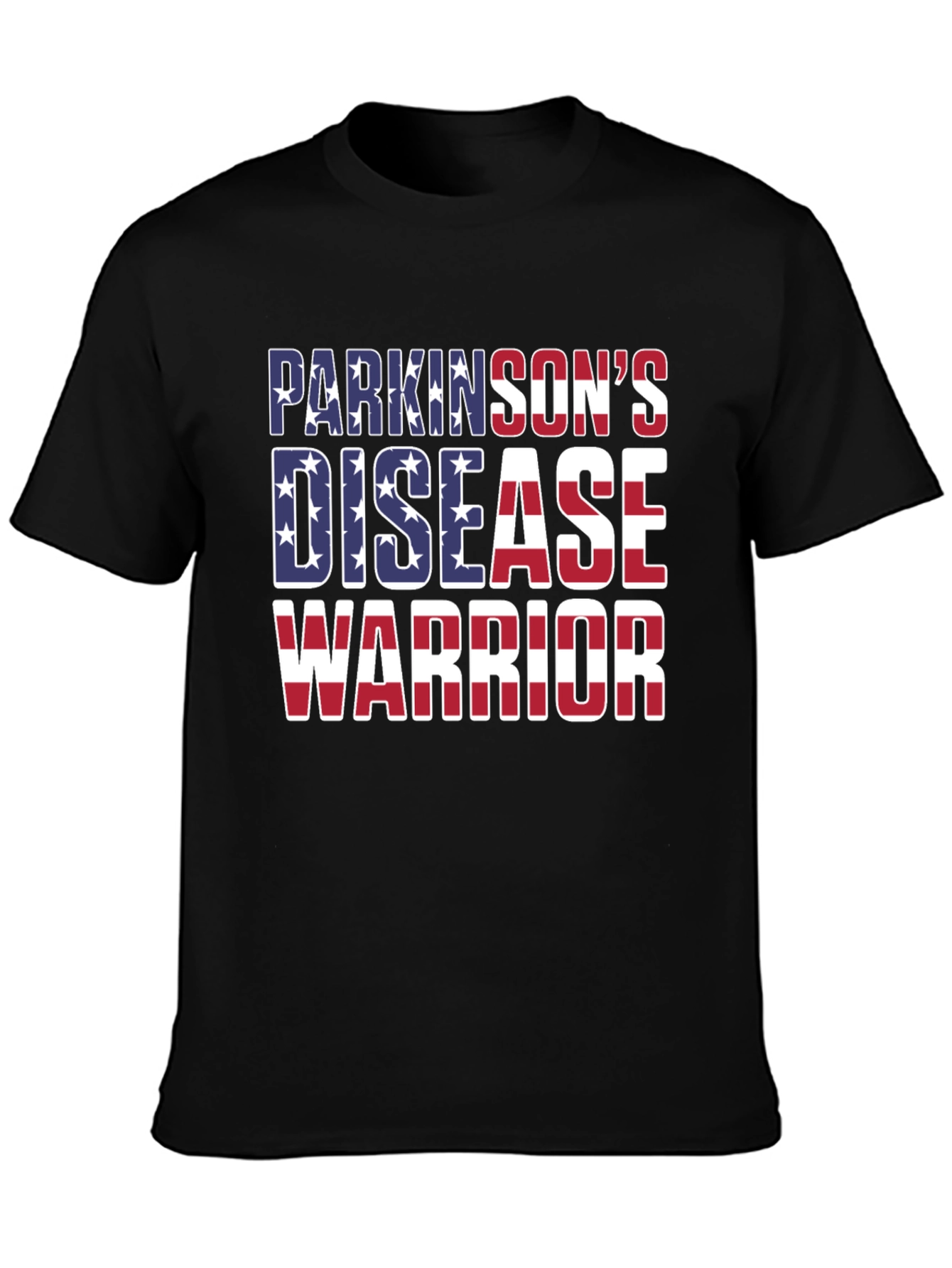 Parkinsons Disease Warrior Patriotic T-Shirt