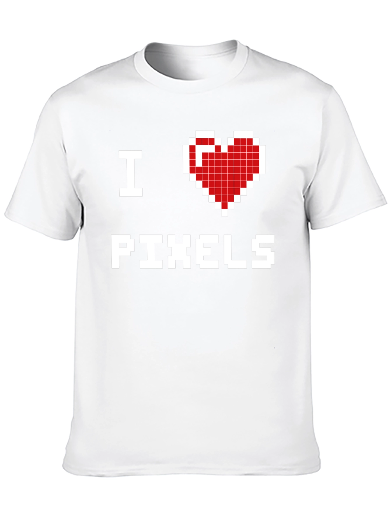 I Love Pixels Graphic T-Shirt - Gamer Tee
