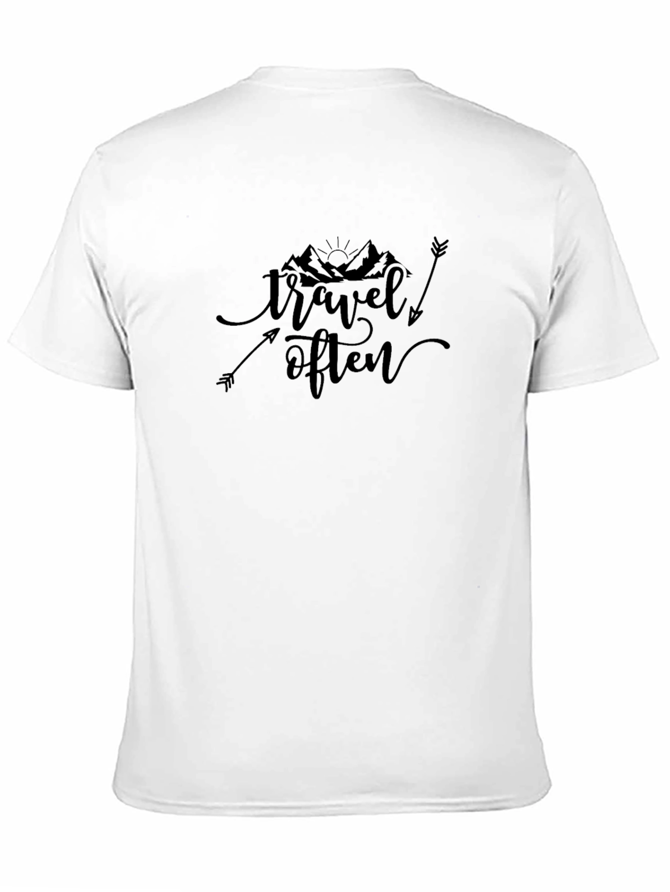 Travel Often Black T-Shirt