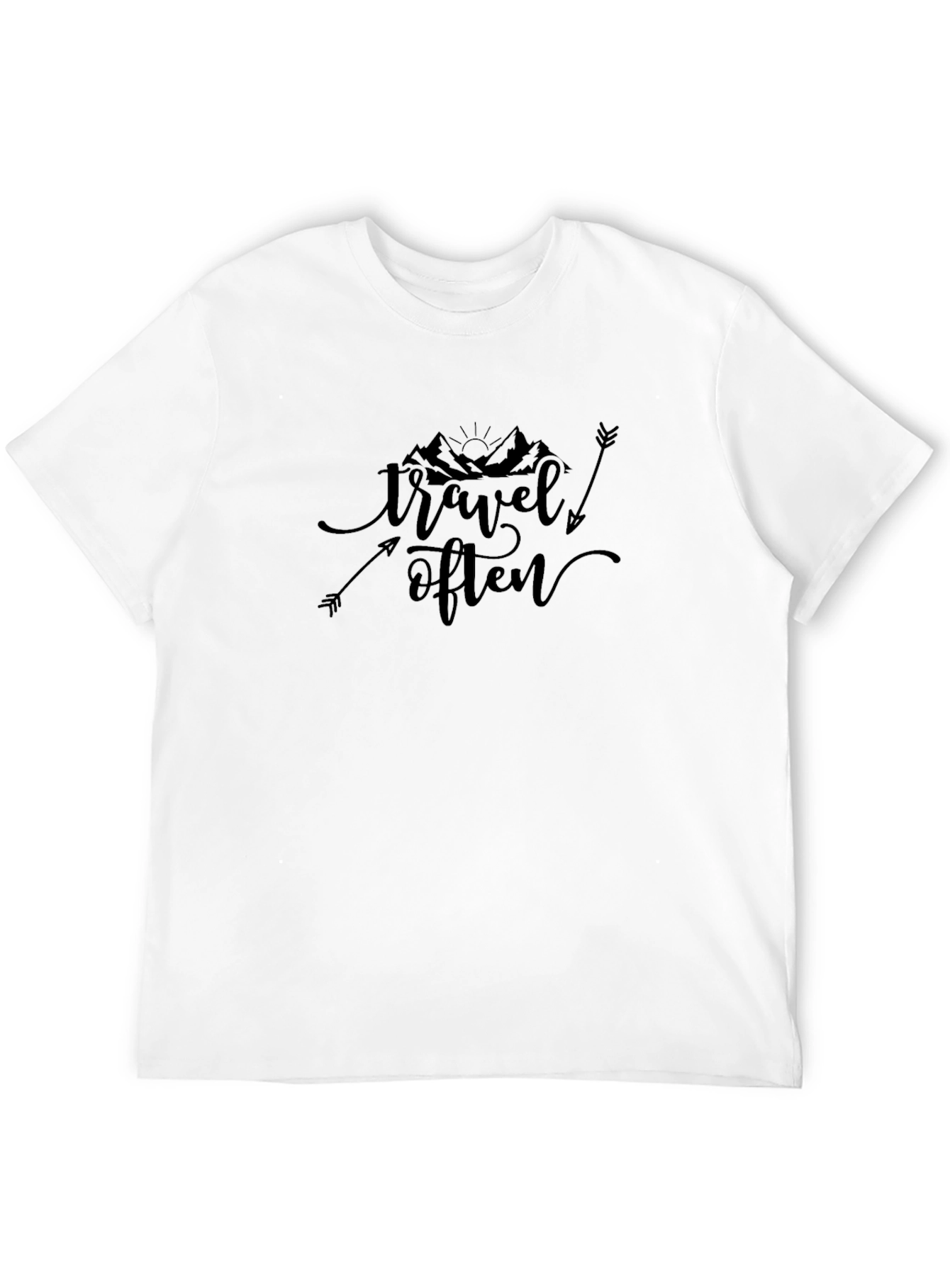 Travel Often Black T-Shirt