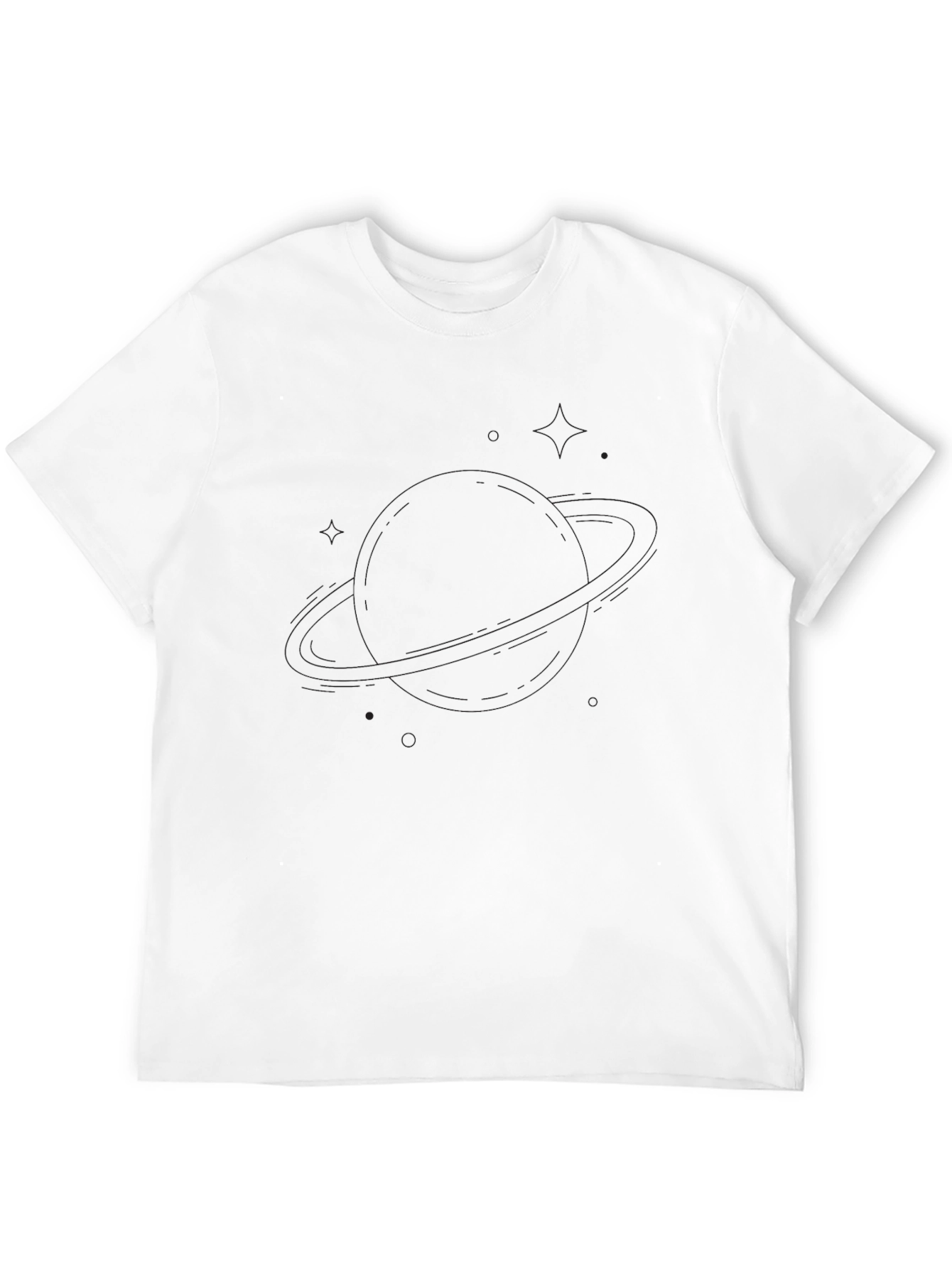 Mens Solid Black Crew Neck T-Shirt