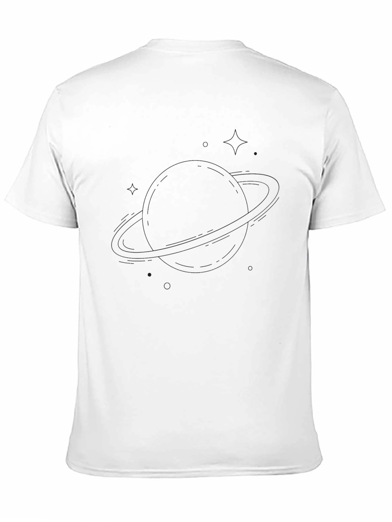 Mens Solid Black Crew Neck T-Shirt
